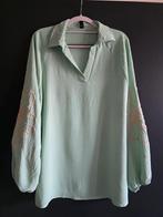 Nieuwe blouse met borduursel mint 42 44 46, Ophalen of Verzenden, Nieuw, Maat 42/44 (L), Groen