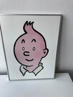 Kuifje display ingelijst., Ophalen of Verzenden, Kuifje, Zo goed als nieuw, Beeldje of Figuurtje