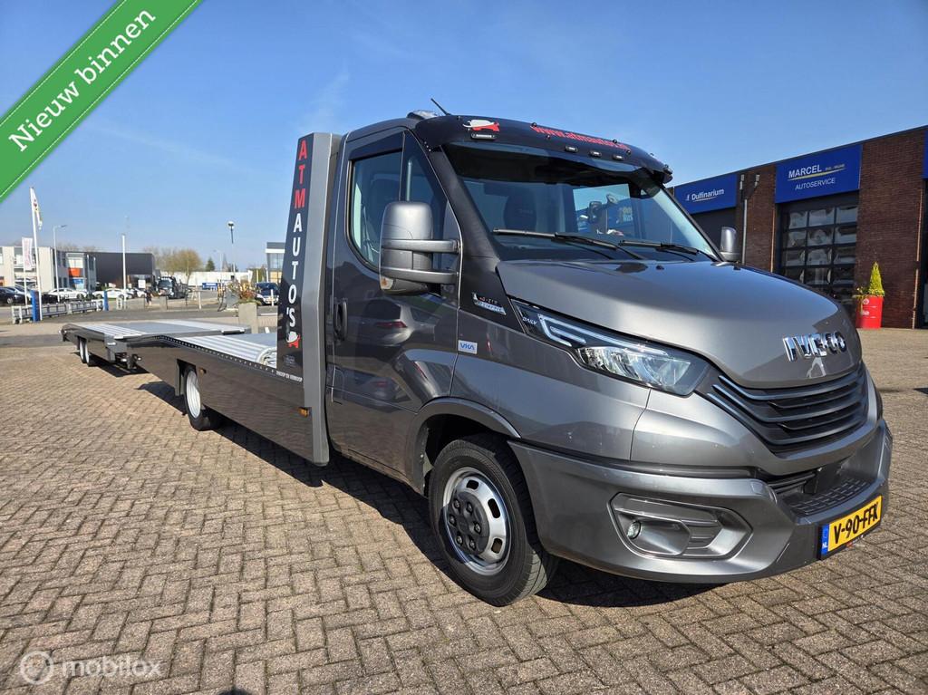 Iveco Daily 40C210 Tijhof Oprijwagen Luchtvering LED Navi, Automaat, 2443 kg, Gebruikt, Euro 6