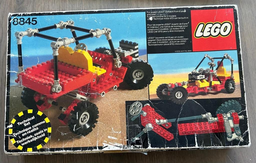 Vintage LEGO Technic sets 8845, 8844 - Gebruikt, Ophalen, Gebruikt, Lego, Technic