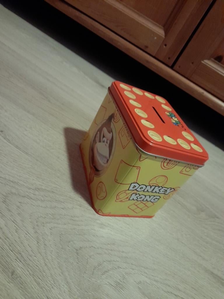 Super mario Donkey kong spaarblik, Verzamelen, Ophalen of Verzenden, Zo goed als nieuw, Overige
