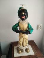Oude mechanische zwarte piet pop winkel etalage automaton, Ophalen of Verzenden