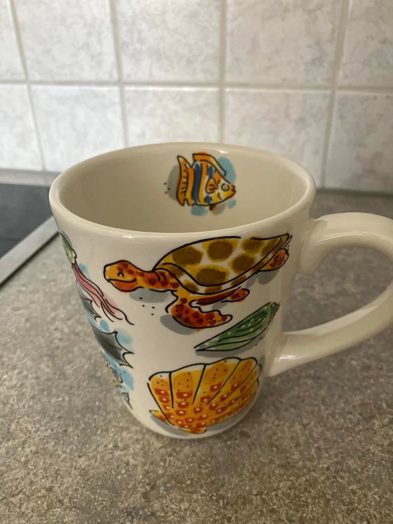 Blond Amsterdam Enjoy Summer Mok, Huis en Inrichting, Keuken | Servies, Ophalen, Gebruikt, Blond Amsterdam, Kop(pen) en/of Schotel(s)