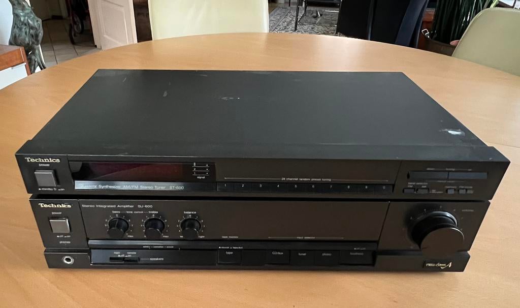 Technics SU-600 versterker en ST- 600 tuner, Audio, Tv en Foto, Versterkers en Receivers, Ophalen of Verzenden, Overige merken