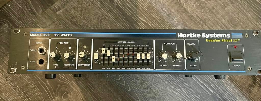 Hartke HA3500 basversterker voor reparatie of onderdelen, Ophalen of Verzenden, Gebruikt, Basgitaar, 100 watt of meer