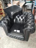 Chesterfield banken, Gebruikt, Eenpersoons, Minder dan 75 cm, Leer