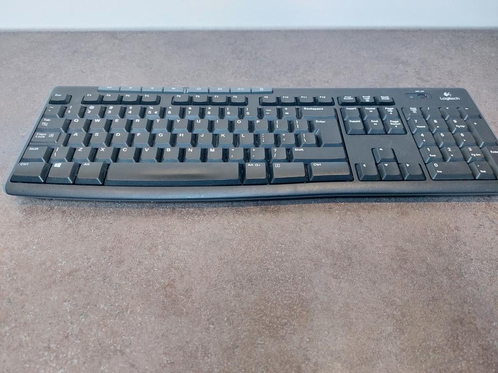Logitech K270 Draadloos Toetsenbord - QWERTY, Gebruikt, Multimediatoetsen, Logitech, Ophalen of Verzenden