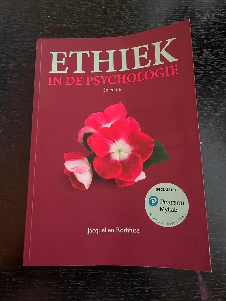 Ethiek in de Psychologie 3e editie, Ophalen of Verzenden, Gamma, Zo goed als nieuw, HBO