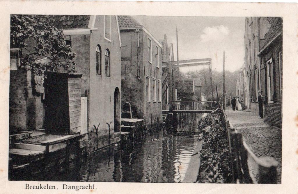 Breukelen, Dangracht met brug. 5590, Verzamelen, Ansichtkaarten | Nederland, Verzenden, 1920 tot 1940, Gelopen, Utrecht