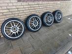4x100 & 4x108  lichtmetalen velgen banden  205/40/17 sport, Auto-onderdelen, Banden en Velgen, Ophalen, 17 inch, 205 mm, Band(en)