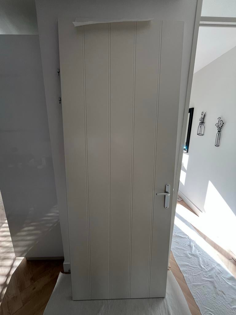 Witte binnendeur 231,5 x 88 cm, Ophalen, 80 tot 100 cm, 215 cm of meer, Binnendeur