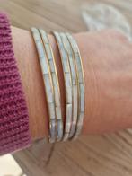 Set van parelmoer armbanden, Ophalen of Verzenden, Overige materialen, Armband, Met edelsteen