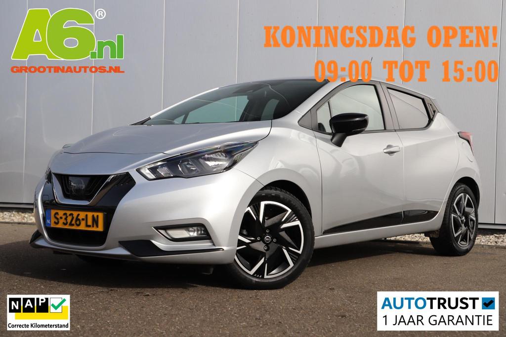 Nissan Micra 1.0 IG-T N-Design Navigatie Carplay Android Air, Auto's, Nissan, Voorwielaandrijving, Stof, Euro 6, Met garantie (alle)