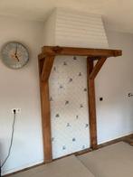 Eiken balken openhaard/anders - Gedemonteerd, Gebruikt, Eiken, Ophalen of Verzenden, 50 mm of meer