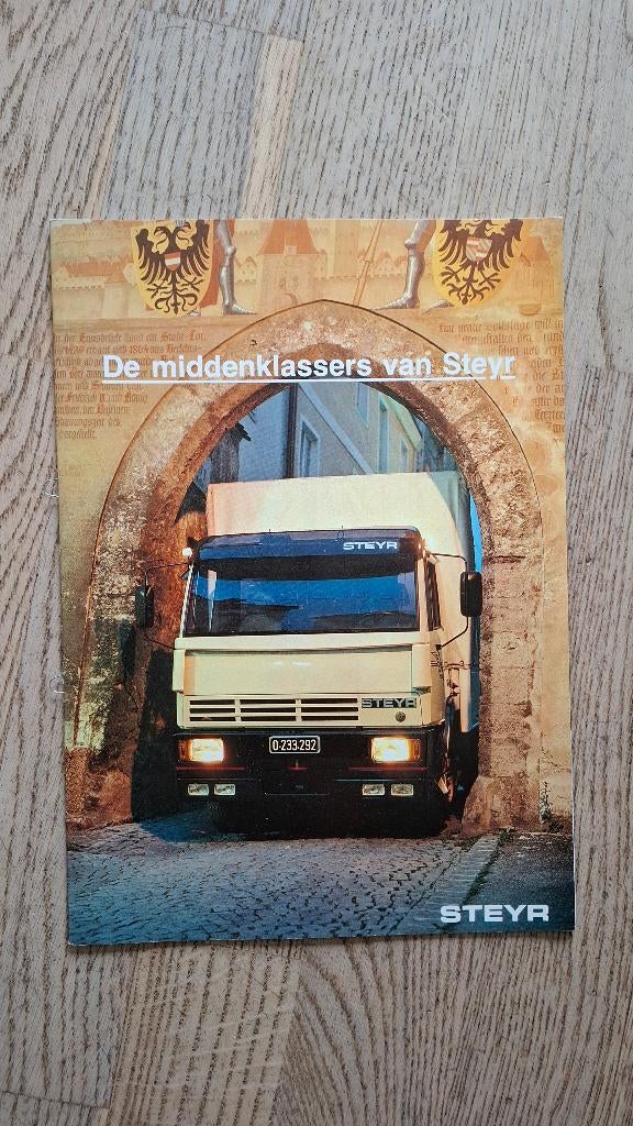 Steyr middenklassers brochure, Ophalen of Verzenden, Gelezen, Overige merken