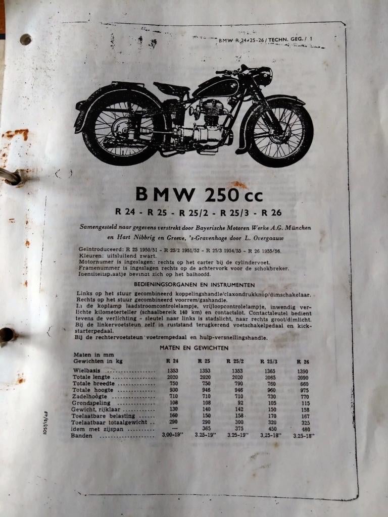 Werkplaatshandboek BMW 250 CC, Motoren, Ophalen of Verzenden, BMW