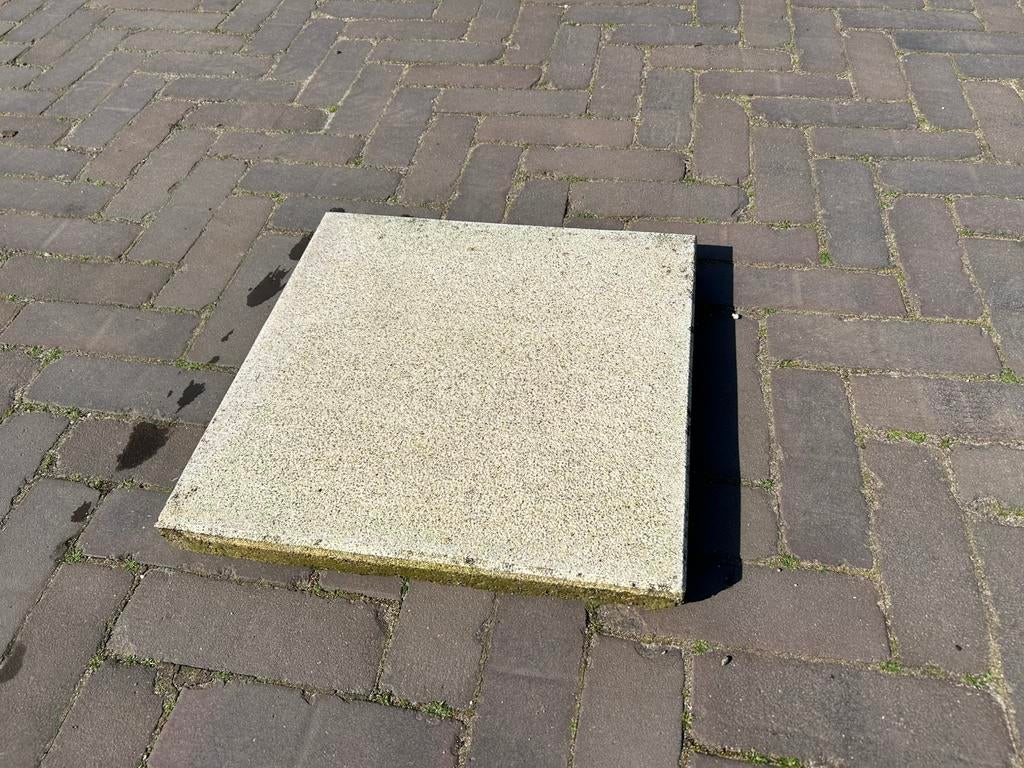 Tegels 40x40x4 wit 16m2, Ophalen, Gebruikt, 10 m² of meer, Beton