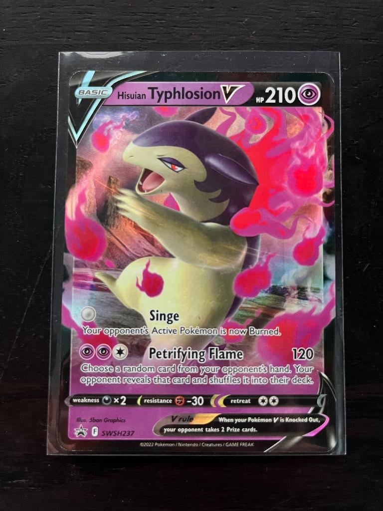 Pokemon kaart  Hisuian Typhlosion V (SWSH 237), Ophalen of Verzenden, Nieuw, Losse kaart, Foil