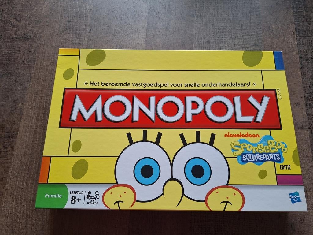 Monopoly Spongebob Squarepants, Hobby en Vrije tijd, Gezelschapsspellen | Bordspellen, Ophalen of Verzenden, Zo goed als nieuw