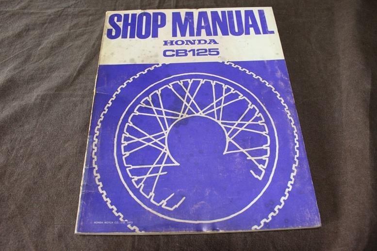 Honda CB125 twin 1975 motorcycle shop manual workshop CB 125, Ophalen of Verzenden, Honda