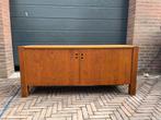 Houten dressoir kast, 100 tot 150 cm, Eikenhout, Ophalen of Verzenden, 25 tot 50 cm