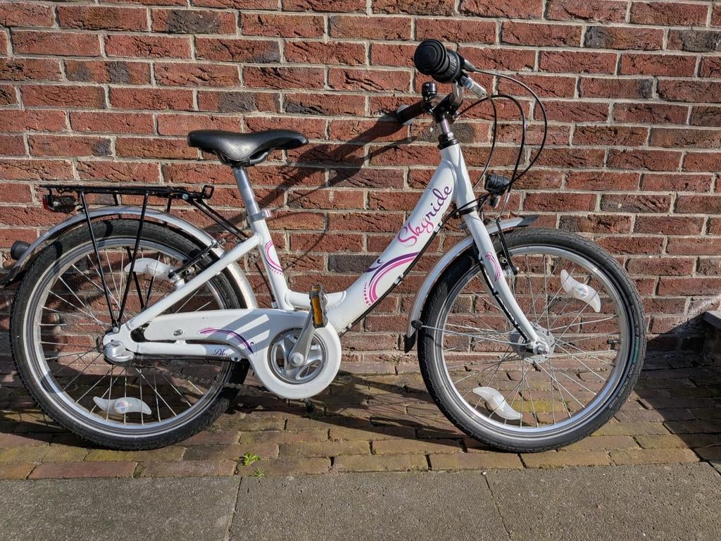 Puky Skyride 20/3 meisjesfiets met achterdrager, Ophalen, Gebruikt, Versnellingen, Puky