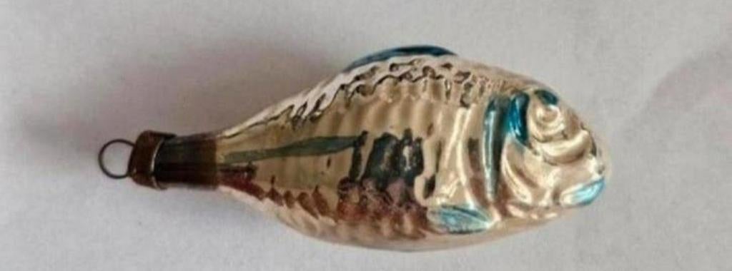 Oud Kerstfiguur Vis, Diversen, Kerst, Ophalen of Verzenden