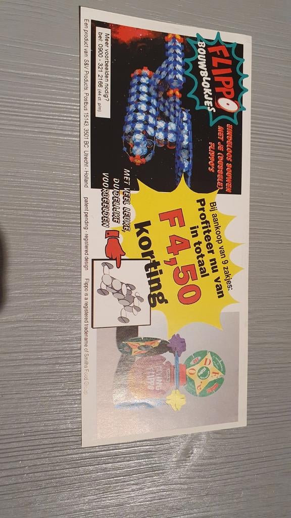 Flippo Reclame Bouwblokjes Ruimteschip Intertoys Flippo Waar, Verzamelen, Flippo's, Ophalen of Verzenden