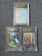 3x Beckett graded Pokemon kaarten, Ophalen of Verzenden, Nieuw, Meerdere kaarten, Foil