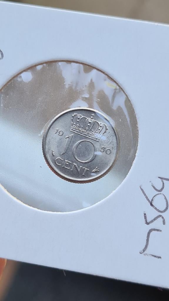 Kwaliteit 10 cent 1950, Postzegels en Munten, Ophalen of Verzenden, Nederland, Munten
