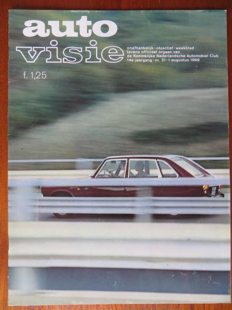 Autovisie 31 1969 test: Mazda 1200 Spionagefoto's VW 1600 ea, Ophalen of Verzenden, Nieuw, Mazda