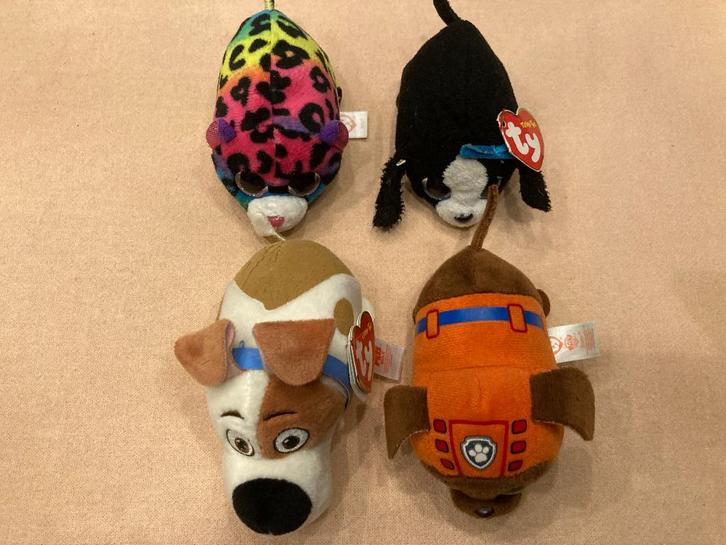 Ty beanies knuffels jelly max zuma en marel set!, Kinderen en Baby's, Speelgoed | Knuffels en Pluche, Zo goed als nieuw, Overige typen