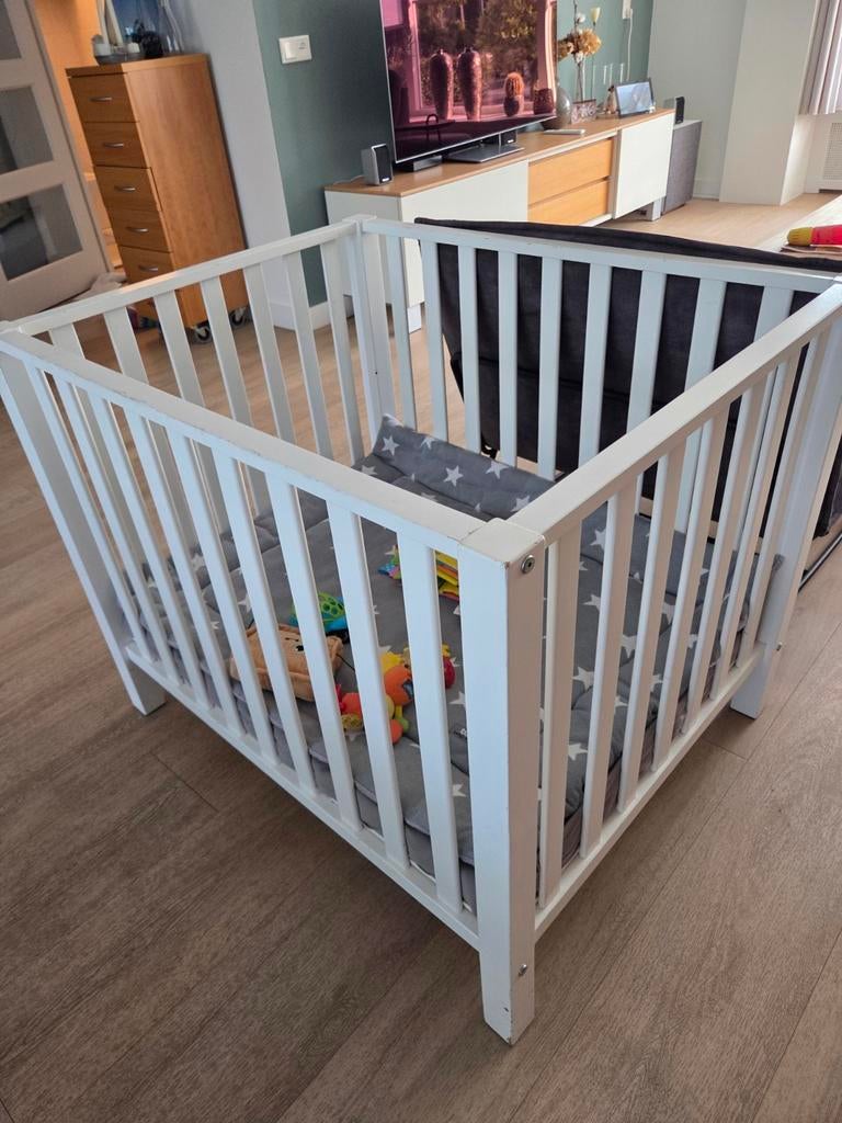 Verstelbare babybox, Kinderen en Baby's, Boxen, Ophalen, Gebruikt, Wieltjes