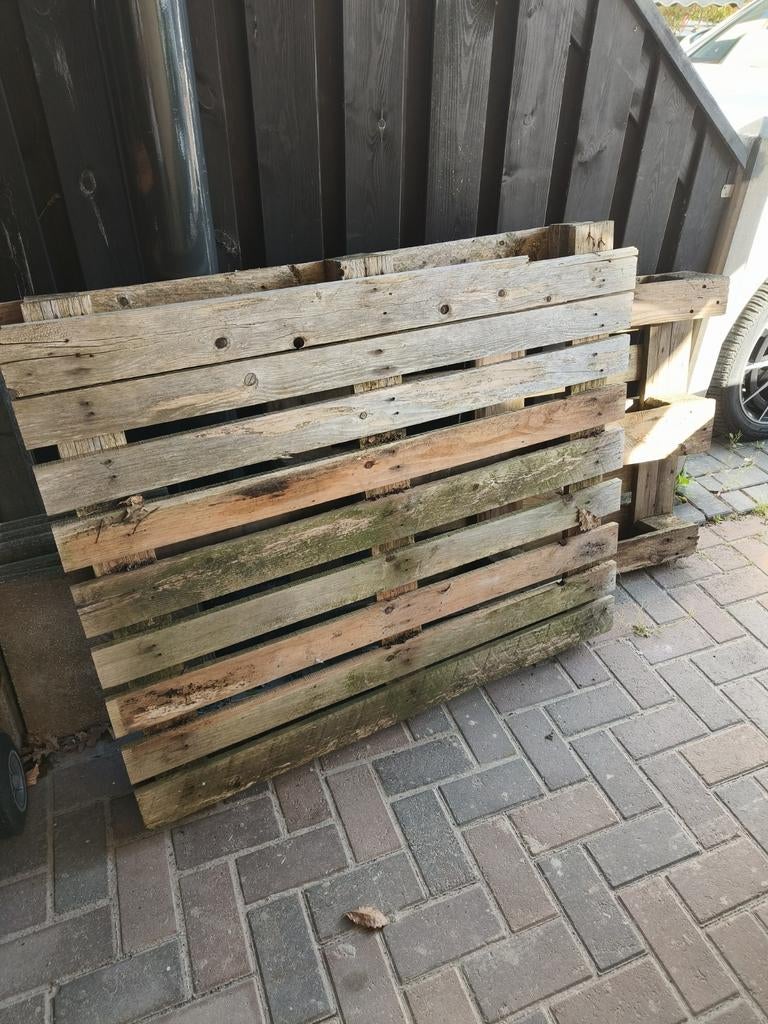 Twee pallets, Ophalen, Minder dan 3 meter, Hout, 1 tot 2 meter
