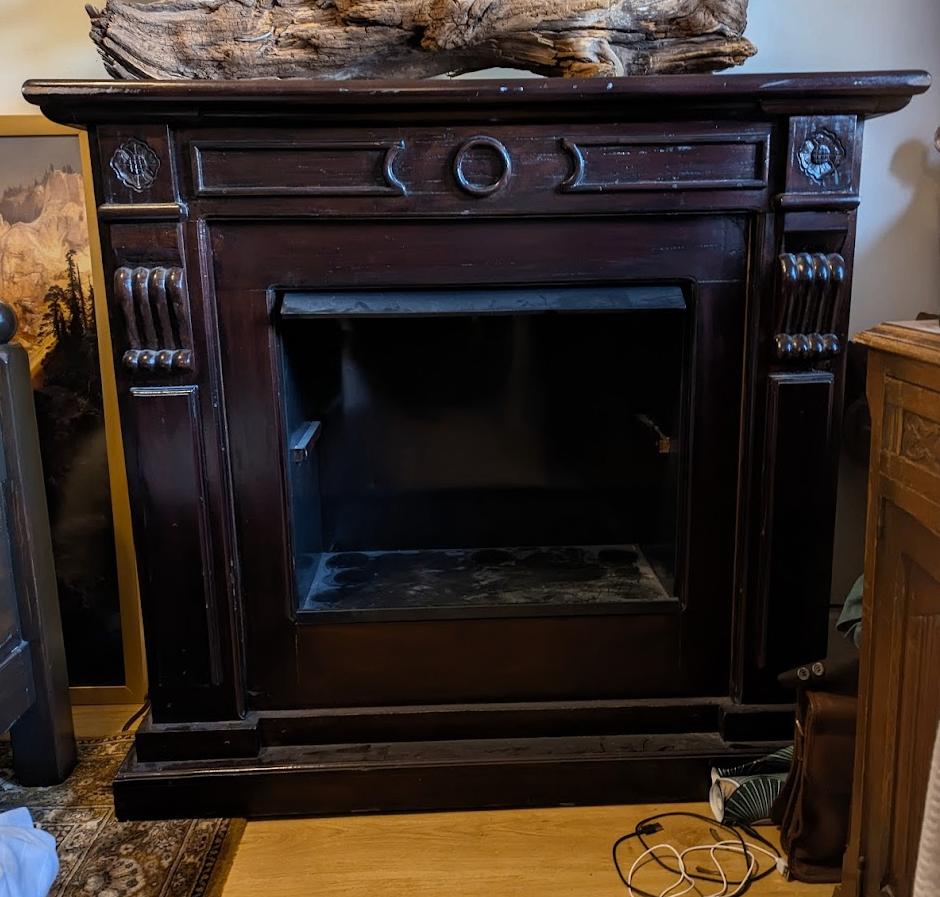 Houten schouw - Gratis ophalen, Huis en Inrichting, Haarden, Ophalen, Gebruikt, Vrijstaande haard, Overige soorten