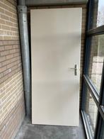 Opdekdeur 2 m hoog 85 breed recht draaiend, Ophalen of Verzenden, Zo goed als nieuw, Binnendeur, 200 tot 215 cm