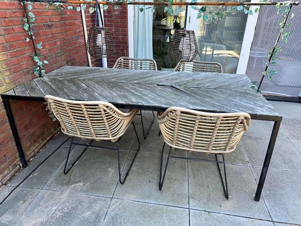 Tuintafel Karwei opknapperje ( alleen tafel), Tuin en Terras, Tuinsets en Loungesets, Ophalen, Gebruikt, Tuinset