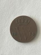 1/2 cent munt 1872 Koning Willem III, Postzegels en Munten, Munten | Nederland, Ophalen of Verzenden, Koning Willem III, Overige waardes