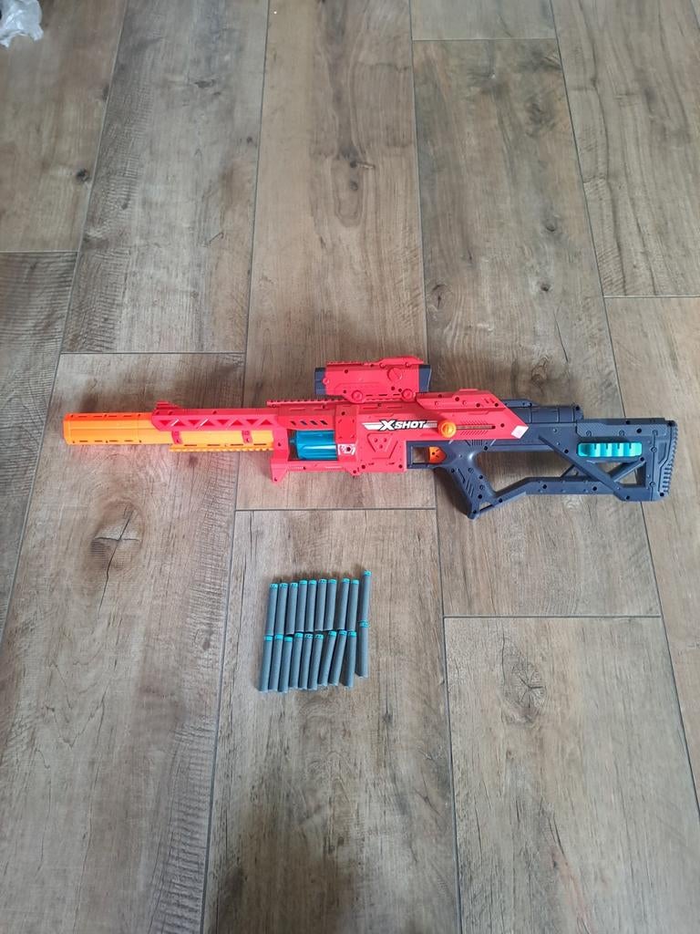 Blaster Xshot gun, Ophalen, Gebruikt