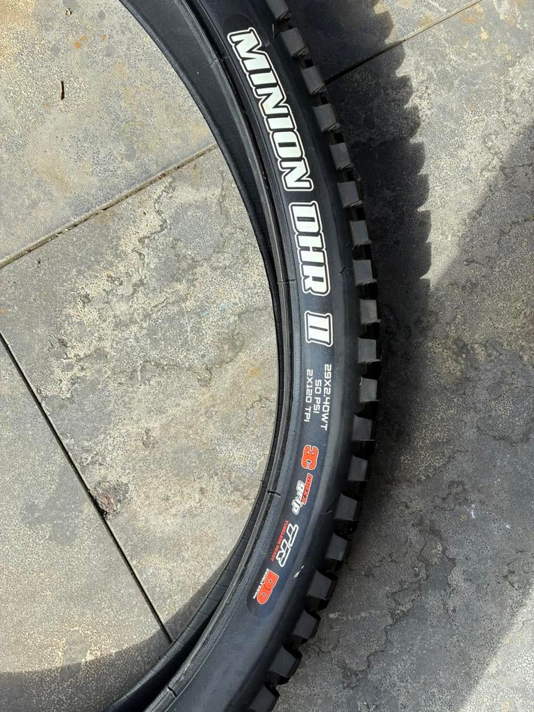 2x Maxxis Mimion DHR mtb 29” inch buitenbanden., Fietsen en Brommers, Fietsonderdelen, Gebruikt, Mountainbike, Rubber, Ophalen