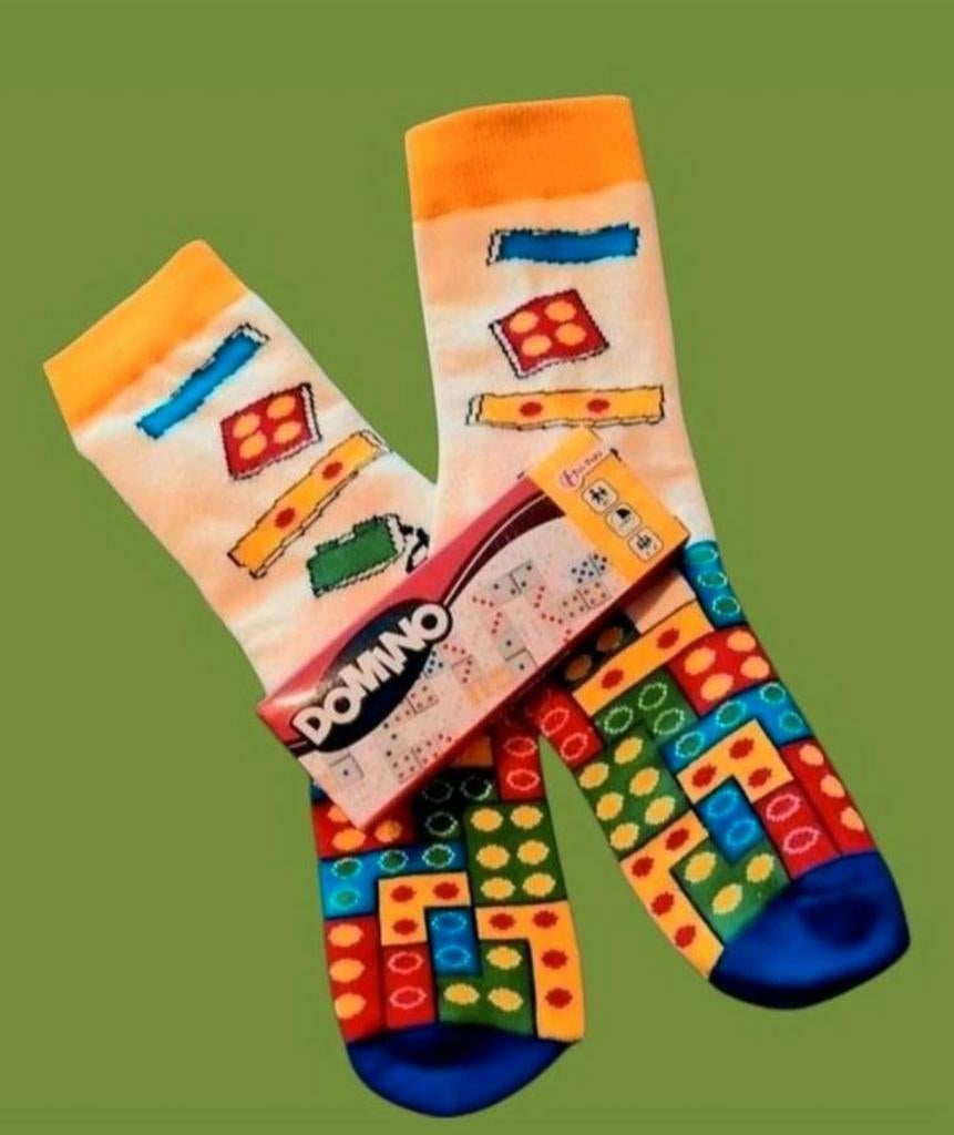 DOMINO SOKKEN + MINI DOMINO SPEL, Ophalen of Verzenden, Nieuw