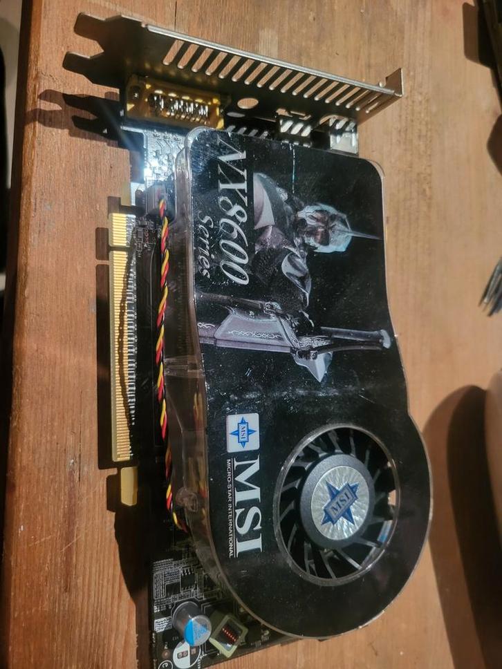 MSI NX8600 Series Grafische Kaart - Gebruikt, Computers en Software, Videokaarten, Gebruikt, Nvidia, PCI-Express 1.0, GDDR, HDMI