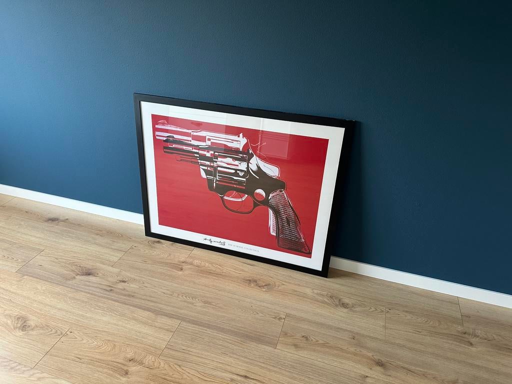 Poster in lijst 108x82cm Andy Warhol ‘Revolver’, Ophalen, 100 tot 125 cm, Foto of Poster, 75 cm of meer