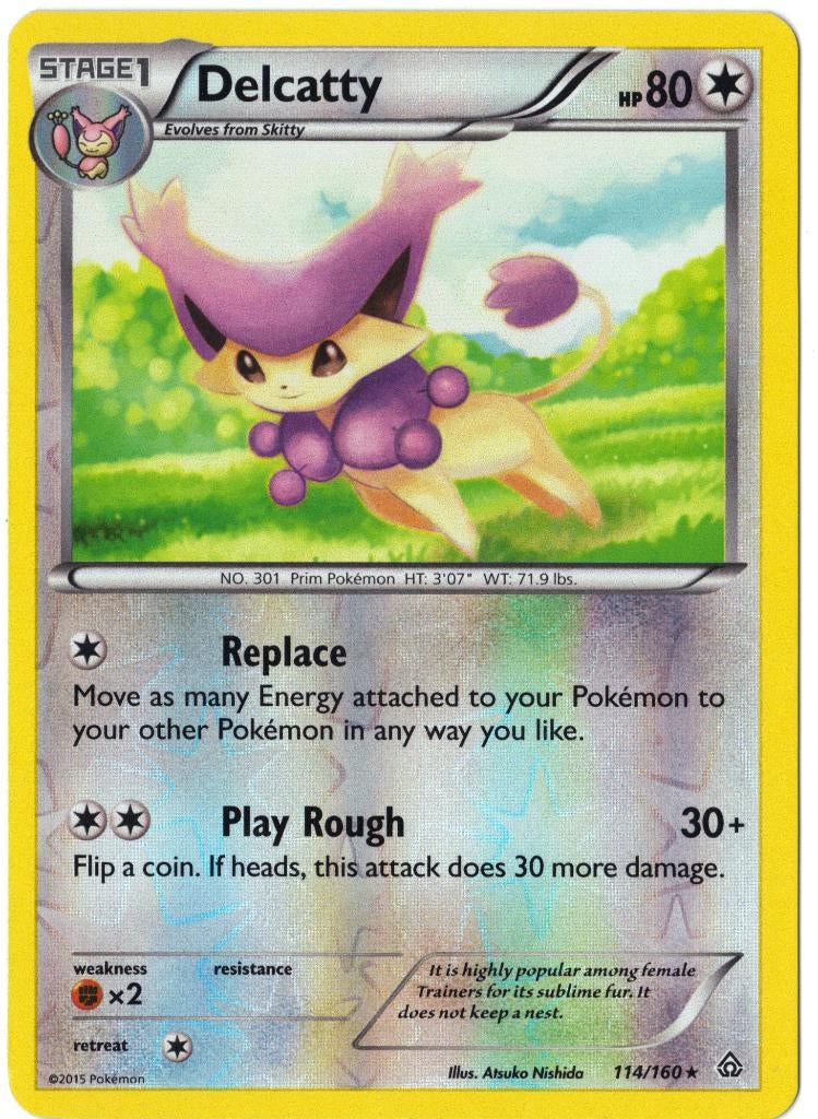 Primal Clash,  Delcatty [reverse] 114/160, Verzenden, Nieuw, Losse kaart