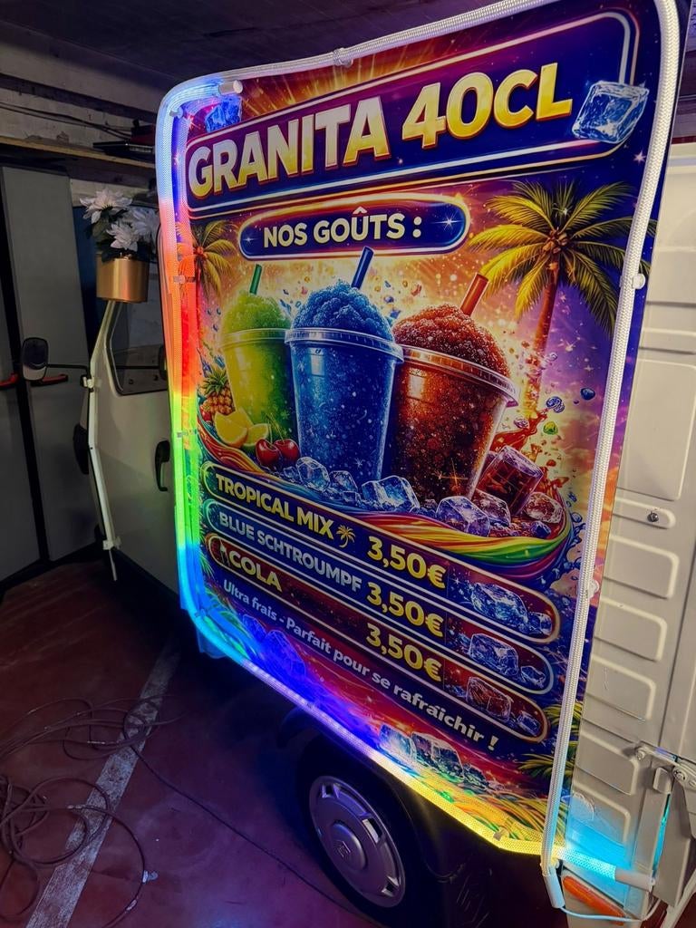 Food truck  granita or wafels three-wheeler, Verzenden, Nieuw