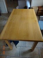 uitschuifbare eettafel, Huis en Inrichting, Tafels | Eettafels, Ophalen, Gebruikt, Eikenhout, 50 tot 100 cm