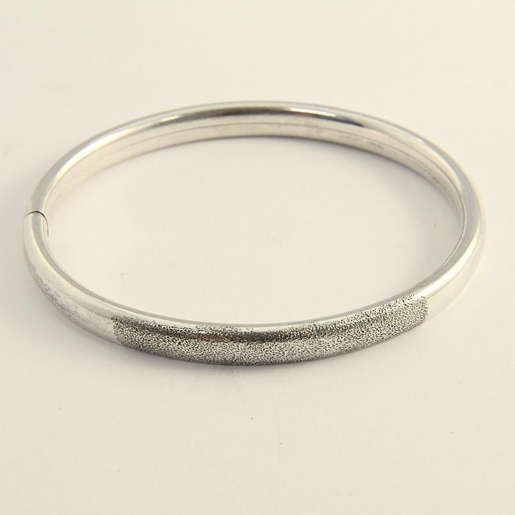 OPRUIMING - 1e Gehalte zilveren Bangle / slavenarmband, Sieraden, Tassen en Uiterlijk, Armbanden, IMAS Den Haag, N.v.t., Ophalen of Verzenden