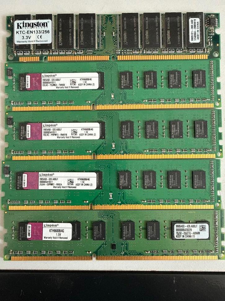 PC Geheugenmodules - Diverse DDR types, Computers en Software, RAM geheugen, Gebruikt, Desktop, 4 GB, DDR, Ophalen of Verzenden