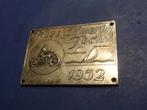 Friese 11 Merentocht Zwaar Verzilverde Plaquette uit 1952, Verzenden, Gebruikt, Motoren