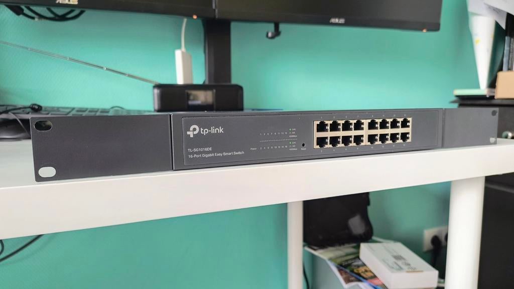 TP-Link TL-SG1016DE 16-Poorts Gigabit Smart Switch Rack, Ophalen of Verzenden